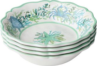 Certified International Sea Glass Melamine Set Of 4 All Purpose Bowls