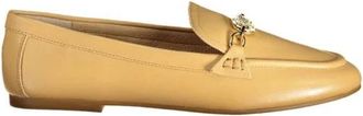 Ralph Lauren Leren Loafers Kettingdetail - Dames - Loafers - Beige - 40 EU - Leer - Schoenen