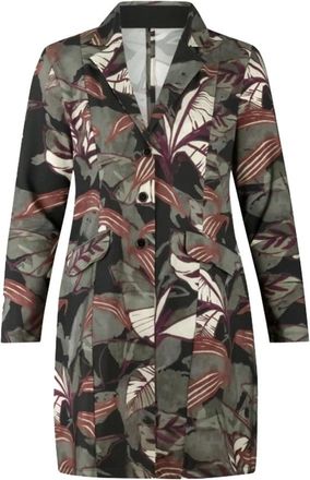 Plus Basics Dames, Mantels, Veelkleurig, Maat: 4XL