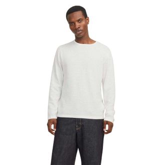 Jack & Jones Jack And Jones Heren Pullover met platte gebreide ronde hals (Wolkendanser)