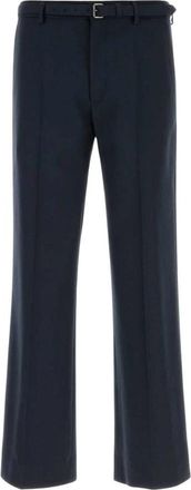 Dries Van Noten Wool Pant - Heren - Straight fit broeken - Blauw - M - Wol - Broeken