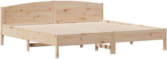 vidaXL Vidaxl - Estructura De Cama Sin Colch&oacute;n Madera Maciza De Pino 180x200 Cm