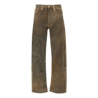 A Gold E Flared Jeans, male, Brown, Size: W30 Afton Jeans