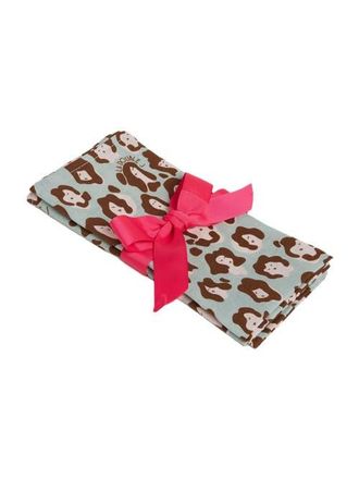 La DoubleJ Large Napkins Set Of 2 (45X45) Lady Leopard Acqua Acquamarin at Nordstrom
