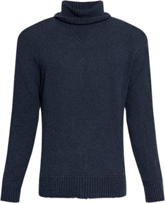 Dsquared2 Wool Turtleneck - Heren - Coltruien - Blauw - L - Wol - Truien & Vesten