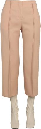 Jil Sander Womens Wool Pants - Tan - Size EU 38 (Womens)