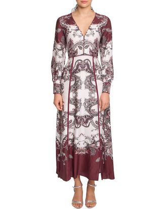 Marchesa Garden Of Eve Midi Dress