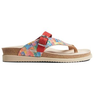 Mephisto Mephisto Helen Mix Printed Leather Womens Toe Post Sandals - Multicoloured - Size:UK 6.5