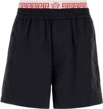 Versace Bermuda Shorts - Heren - Strandmode - Zwart - M - Nylon - Badmode