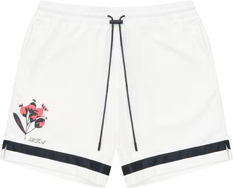 Rta Clyde Pull-On Shorts in White Poppy at Nordstrom, Size Xxx-Large