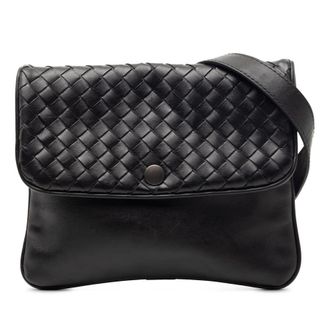 Bottega Veneta Pre-owned Bottega Veneta Intrecciato Trimmed Nappa Crossbody Unisex J9K216ORHTUIRF3Q