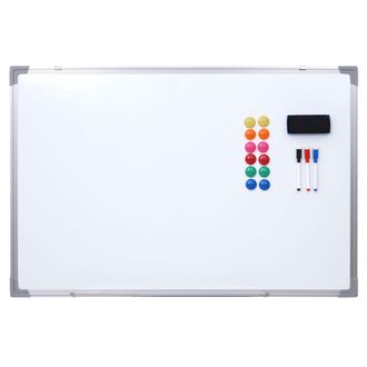 Hhg Pizarra Blanca Hhg-831, Pizarra Magn&eacute;tica Pizarra De Notas Pizarra De Alfileres, Incl. Accesorios, 90x60cm