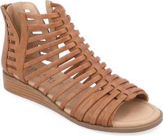 Journee Collection Women & apos;s Delilah Medium and Wide Width Sliver Wedge Sandals