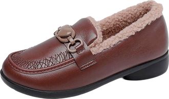 Generic Winter Boots for Women Womens Snow Boots Casual and Warm Pull On Snow Boot Trekking Booties Faux Fur Lined Windproof and Waterproof Comfort Womens Win