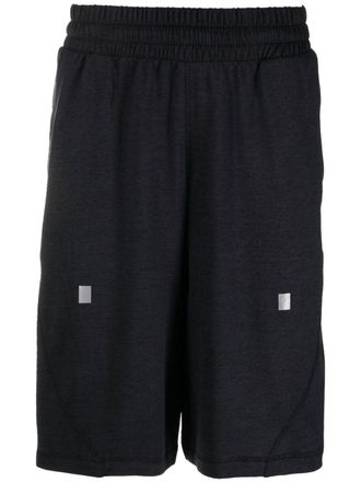 A-Cold-Wall* body map track shorts - men - Polyester/Spandex/Elastane - L - Black