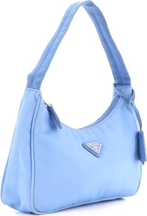 Prada Re-Edition 2000 Tessuto Mini hobo bag - Blauw