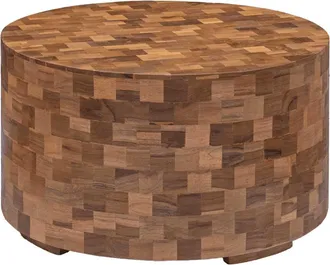 vidaXL Vidaxl - Mesa De Centro De Madera Maciza De Teca 60x60x35 Cm