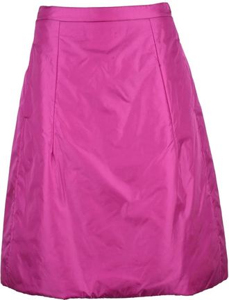 Aspesi Pink Polyamide Padded Thermore Mini Skirt