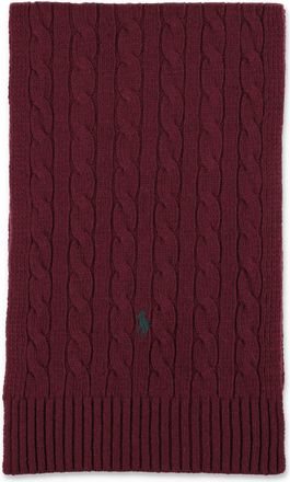 Polo Ralph Lauren Wool-blend Cable-knit Scarf