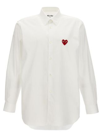 Comme Des Gar&ccedil;ons White Regular Logo Shirt