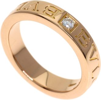 Bulgari Pink Gold Pink Gold (18K) Band Ring (Pre-Owned)