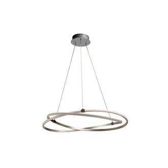Netlighting Infinity Pendant 42W LED 3000K 3400lm Silver Chrome White Acrylic