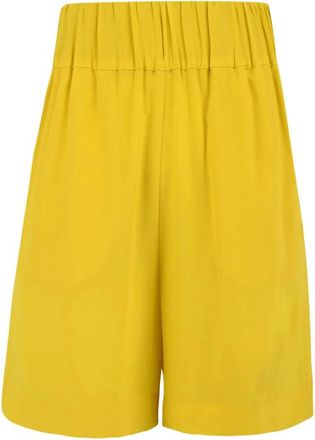 Aspesi Casual Shorts Model Narciso - Dames - Korte Broeken - Geel - XS - Katoen - Korte Broeken