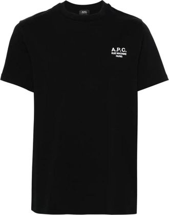 A.P.C. Standard Rue Madame T-shirt - Heren - T-shirts - Zwart - L - Katoen - Tops