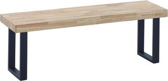 Home Heavenly Home Heavenly - Banco Asiento Darek. Banqueta Comedor Y Cocina. Banco Recibidor Y Pie De Cama. 120 Cm Ancho. Color: Roble Nordish - Negro