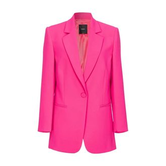 Pinko Pinko, Jassen, Dames, Roze, M, Esagerata Giacca Crepe