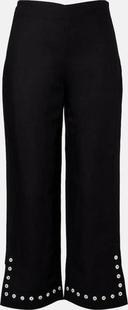 Staud Piha linen-blend flared pants