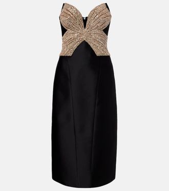 Costarellos Tala embellished cocktail dress