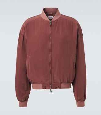 Versace Chaqueta oversized de popel&iacute;n de seda