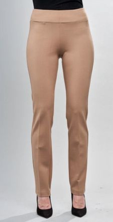 Insight Pull-On Slim-Fit Trousers In Caramel