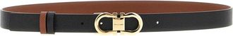 Ferragamo Omkeerbare Gancini leren riem - Dames - Riemen - Veelkleurig - 90 CM - Leer - Accessoires