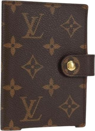 Louis Vuitton Pre-owned Canvas Home-Office Portemonnee - Dames - Vintage Accessoires - Bruin - ONE Size - Vintage