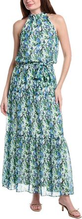 Julia Jordan Printed Chiffon Sleeveless Maxi Dress