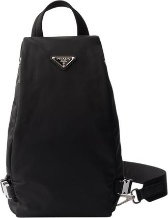 Prada Black Logo Large Crossbody Bag