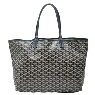 Goyard Black Brown Pvc Leather Pouch Tote Bag (Pre-Owned)