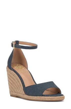 Vince Camuto Felyn Espadrille Wedge Sandal in Denim Blue at Nordstrom, Size 6.5