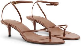 Mango Ankle Strap Sandal in Leather at Nordstrom, Size 40