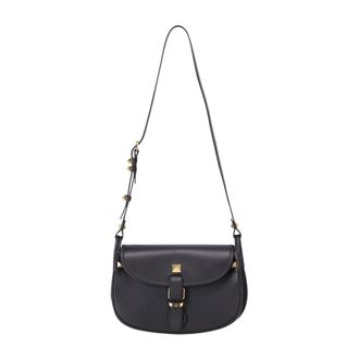 Valentino Tassen, Dames, Zwart, ONE Size, Leer, Crossbodytas met studs