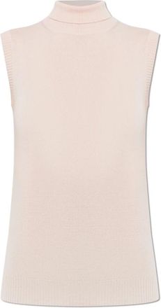 Sportmax Truien & Vesten, Dames, Roze, M, Wol, Eschimo Mouwloze Trui