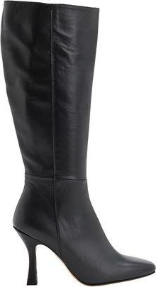 8 by YOOX GLOVE LEATHER SQUARE TOE HEELED TALL BOOTS