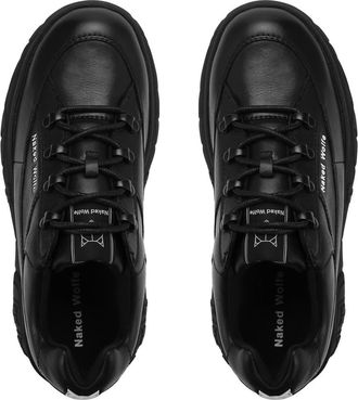 Naked Wolfe Sporty Leather Sneaker in Black at Nordstrom, Size 6.5