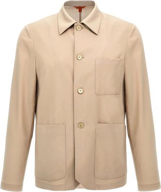 Barena Heren, Jassen, Beige, Maat: 2XL Wol