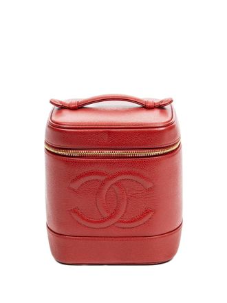 Chanel CC top-handle bag - women - Caviar Leather - One Size - Red