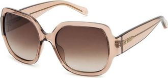 Fossil Brown Square Ladies Sunglasses FOS 3151/G/S 02T3/HA 58