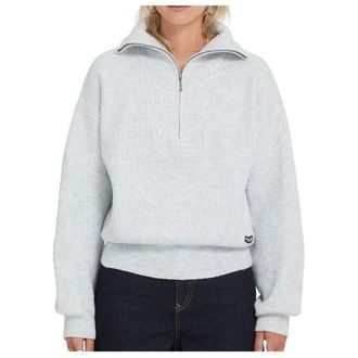 Volcom Voltrane Sweater Pullover f&uuml;r Damen | grau/wei&szlig;