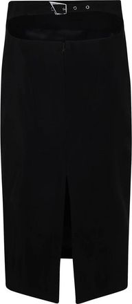 MUGLER Midi Kokerrok - Dames - Midirokken - Zwart - S - Rokken